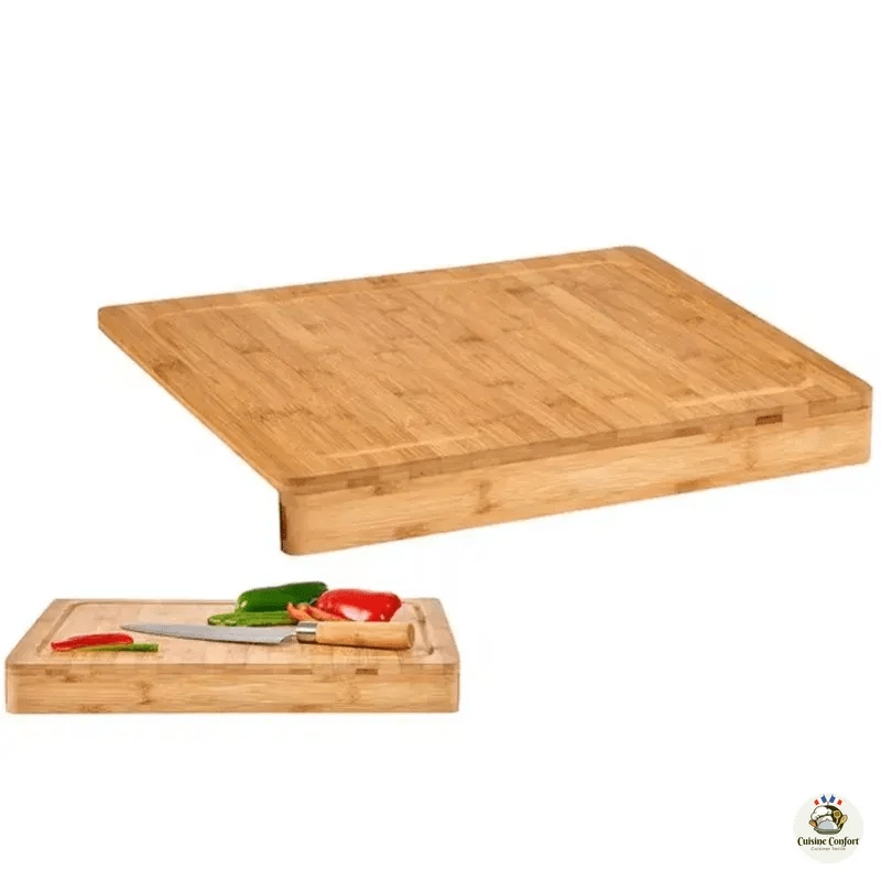 planche a decouper starley en bambou naturel antiderapant image 2