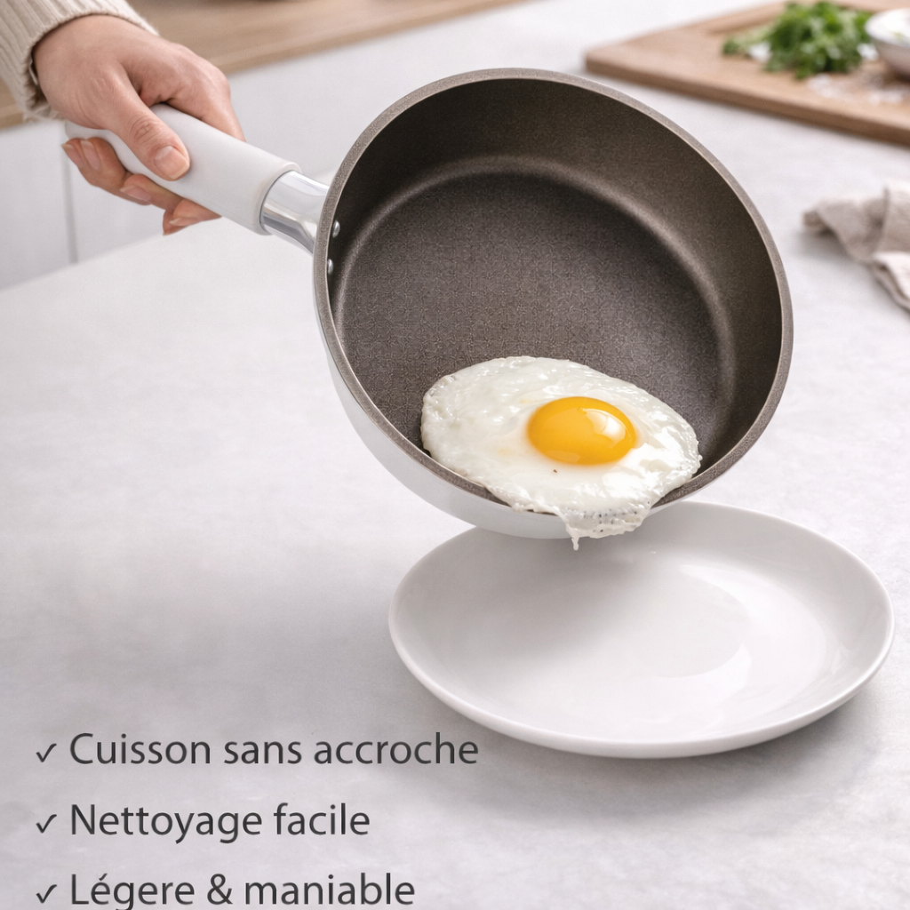 Poêle en Titane Antiadhésive Induction