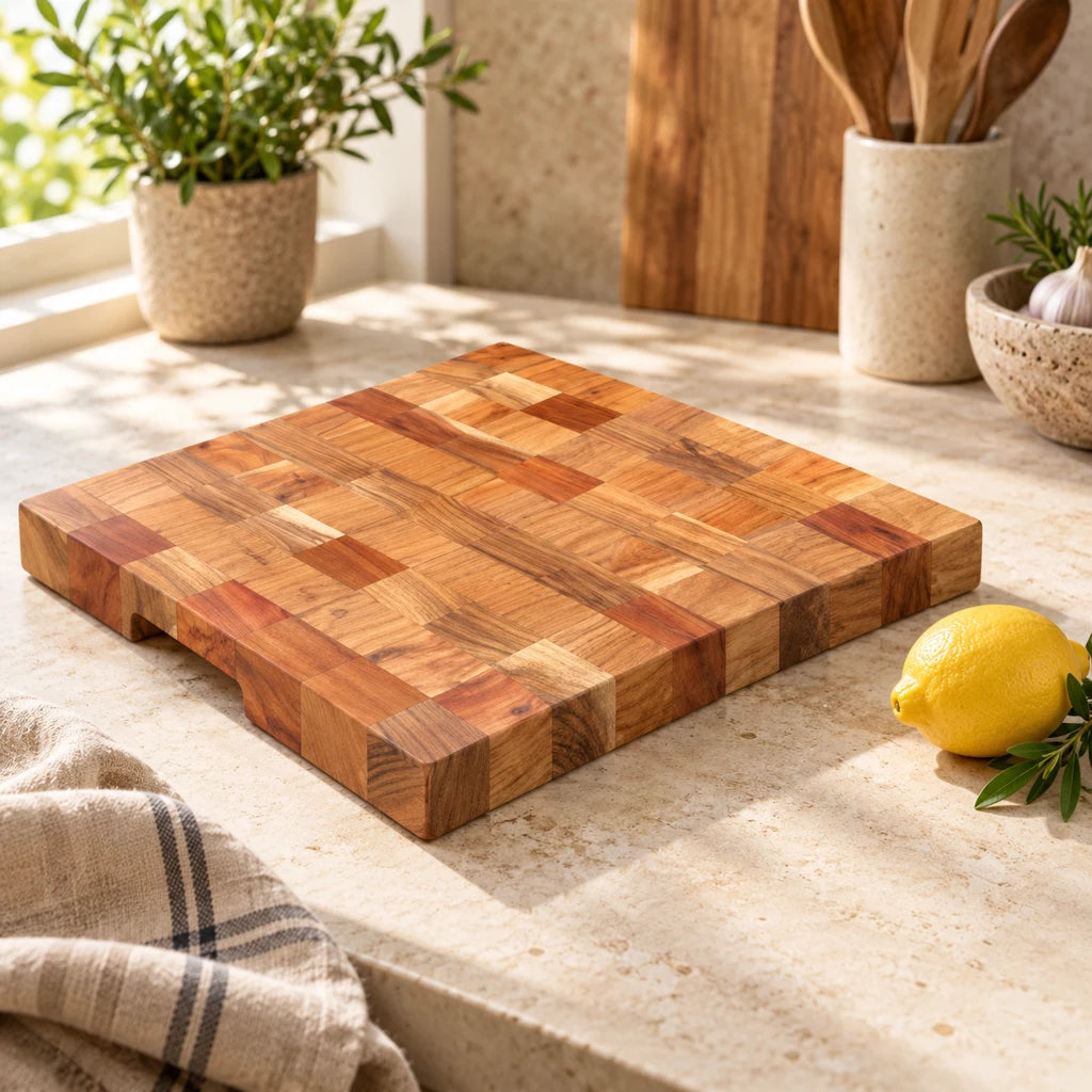 Solid Acacia Block Cutting Board