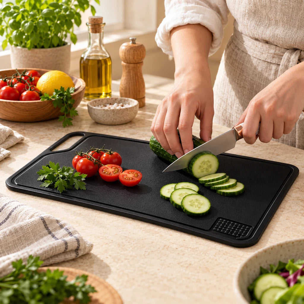 Multifunction Cutting Board with Garlic Press