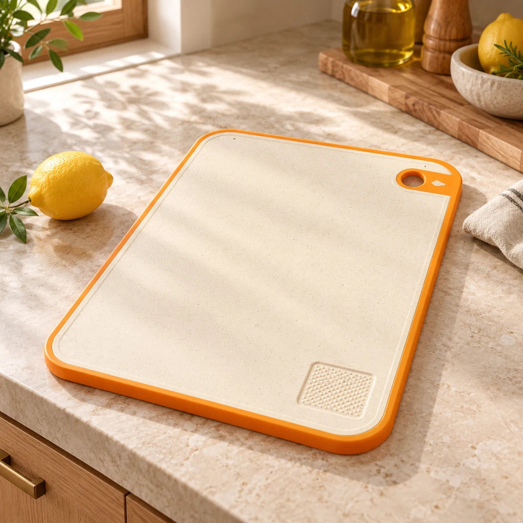 Dual-Sided Wheat Straw Cutting Board