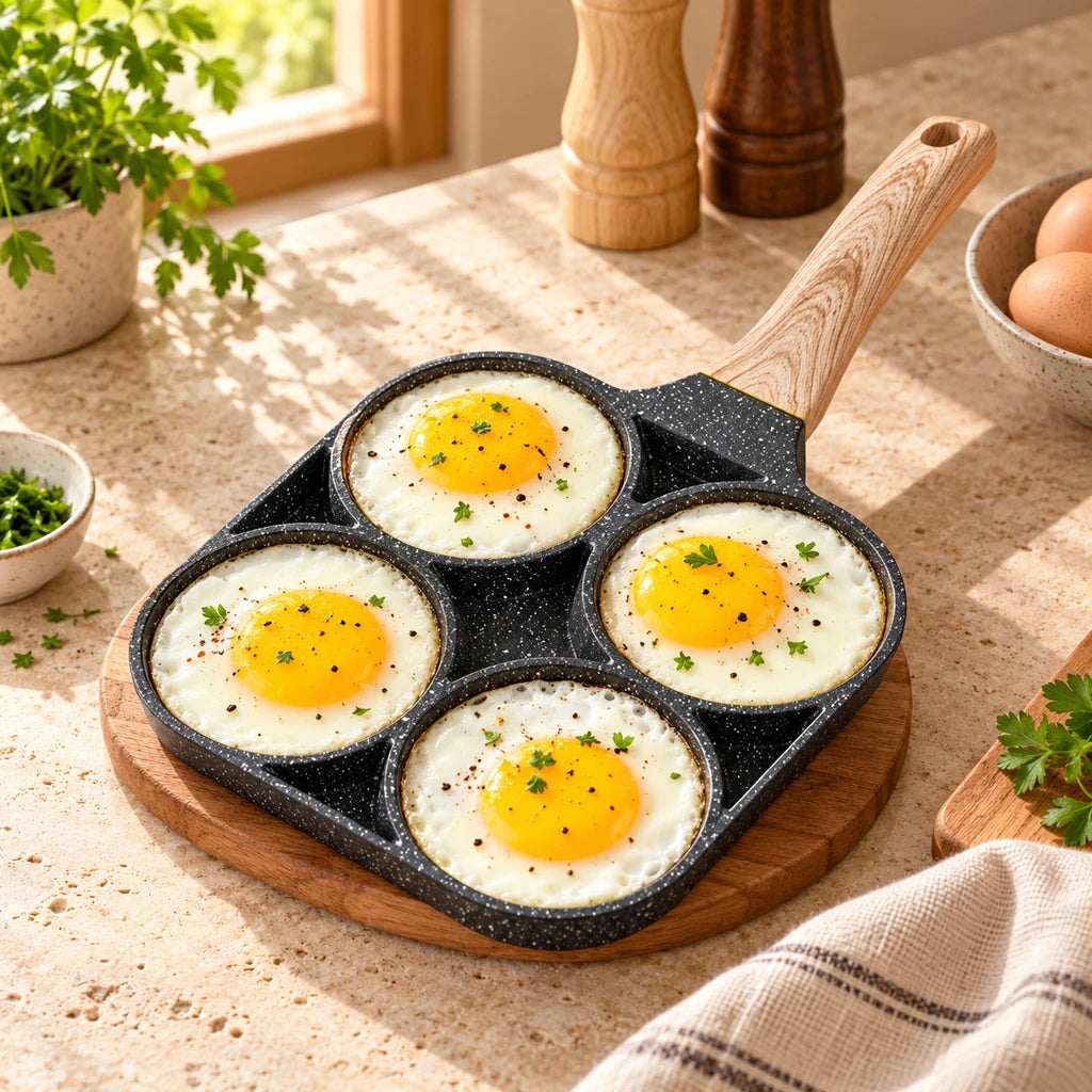 Compartmentalized pancake pan