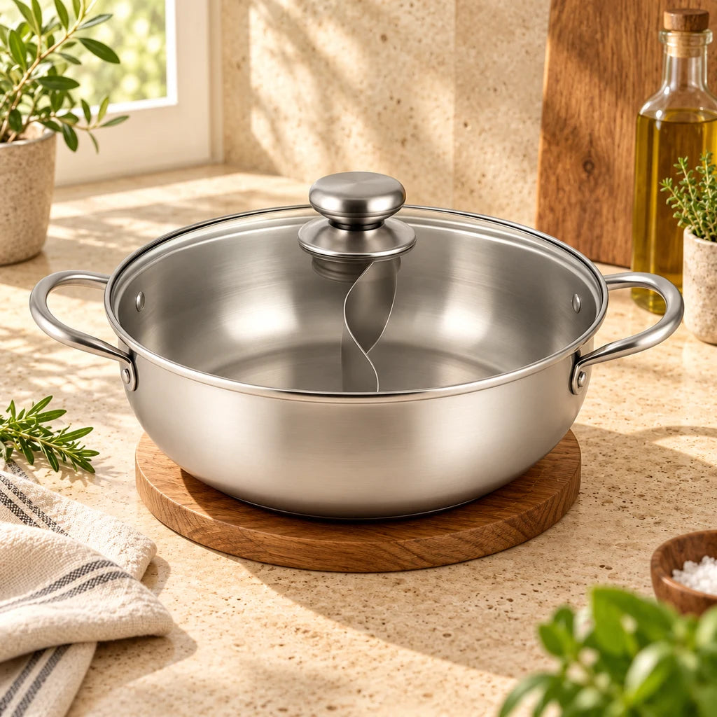 2-compartment saucepan
