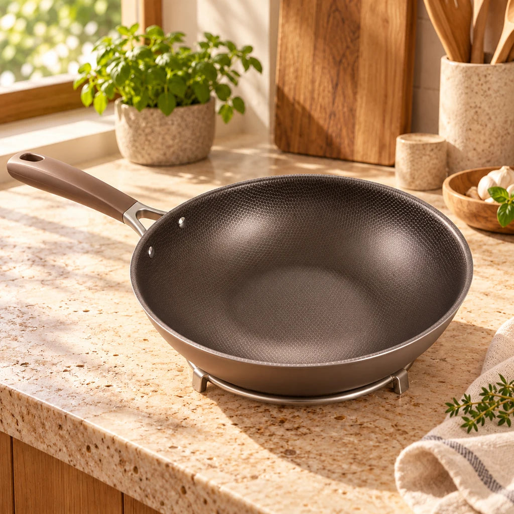 Titanium Stainless Steel Frying Pan