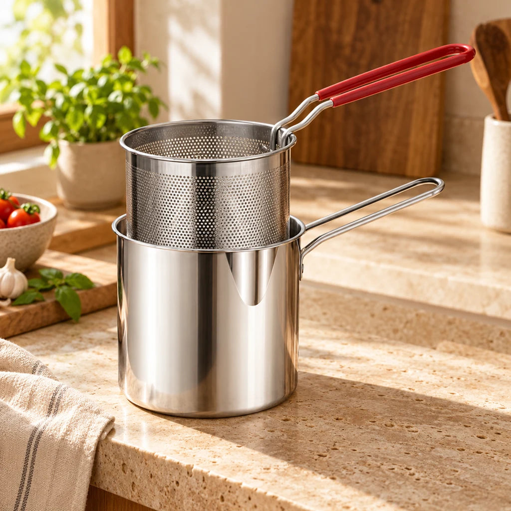 Rust-Resistant Stainless Steel Fryer Crisp Fries