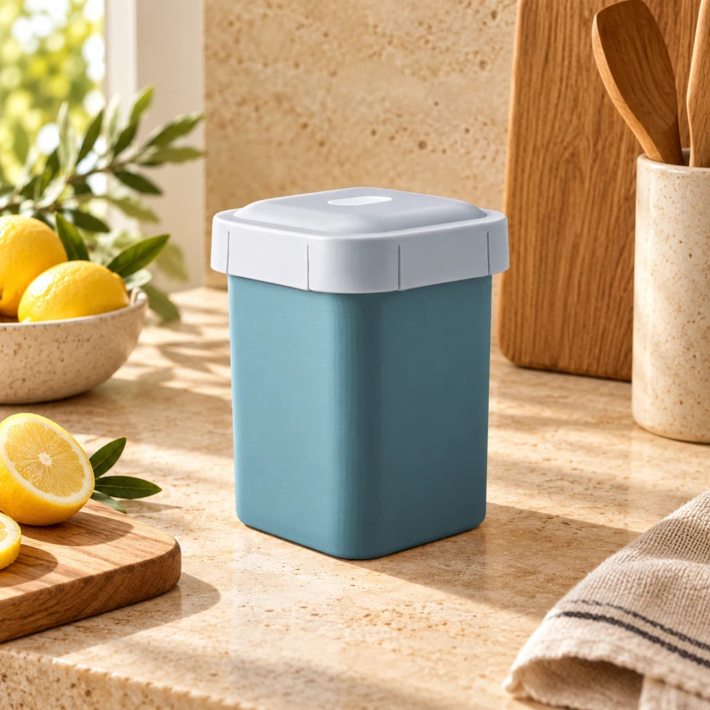 Small Blue Plastic Microwave Box 500ml