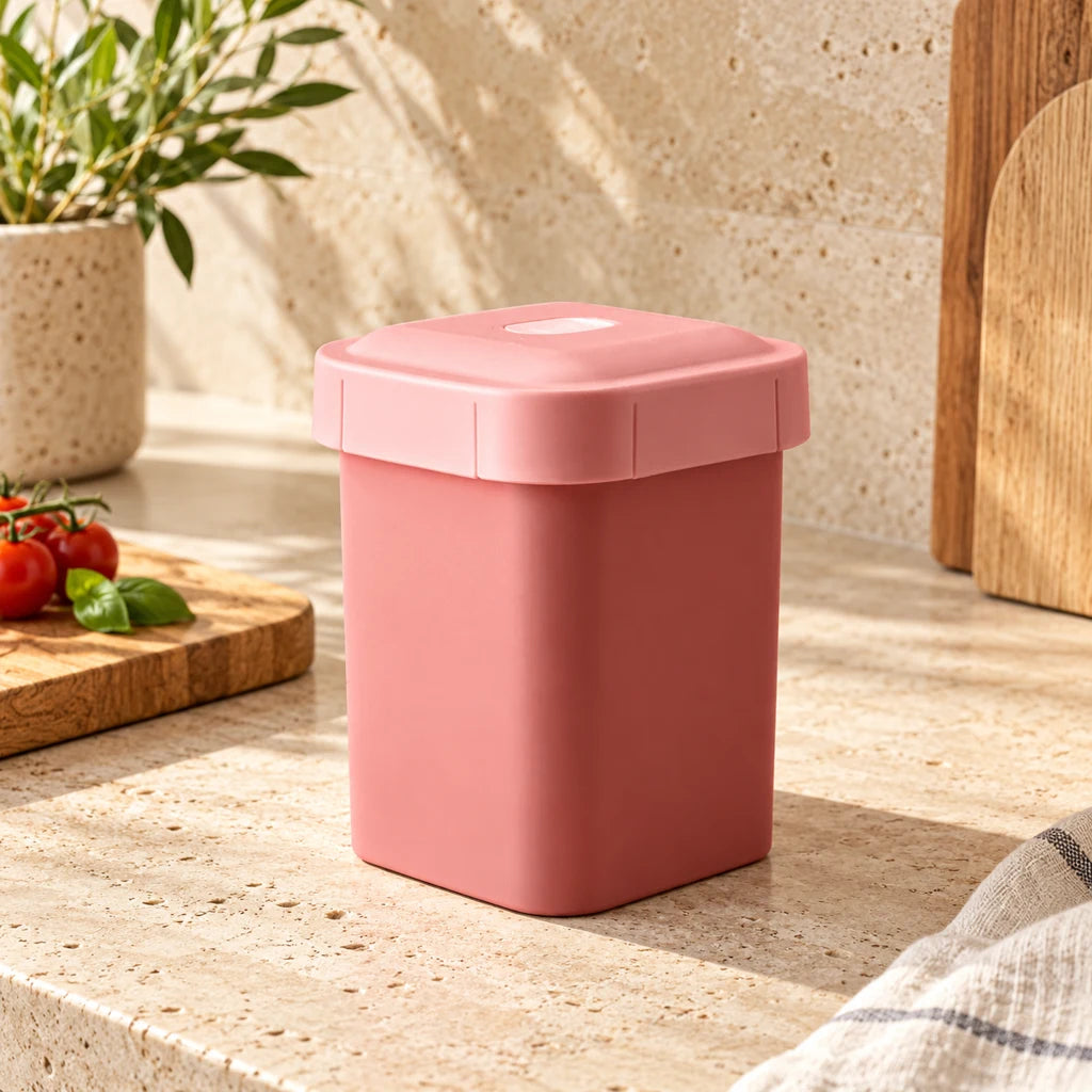 Small 500ml Pink Microwave-Safe Plastic Box