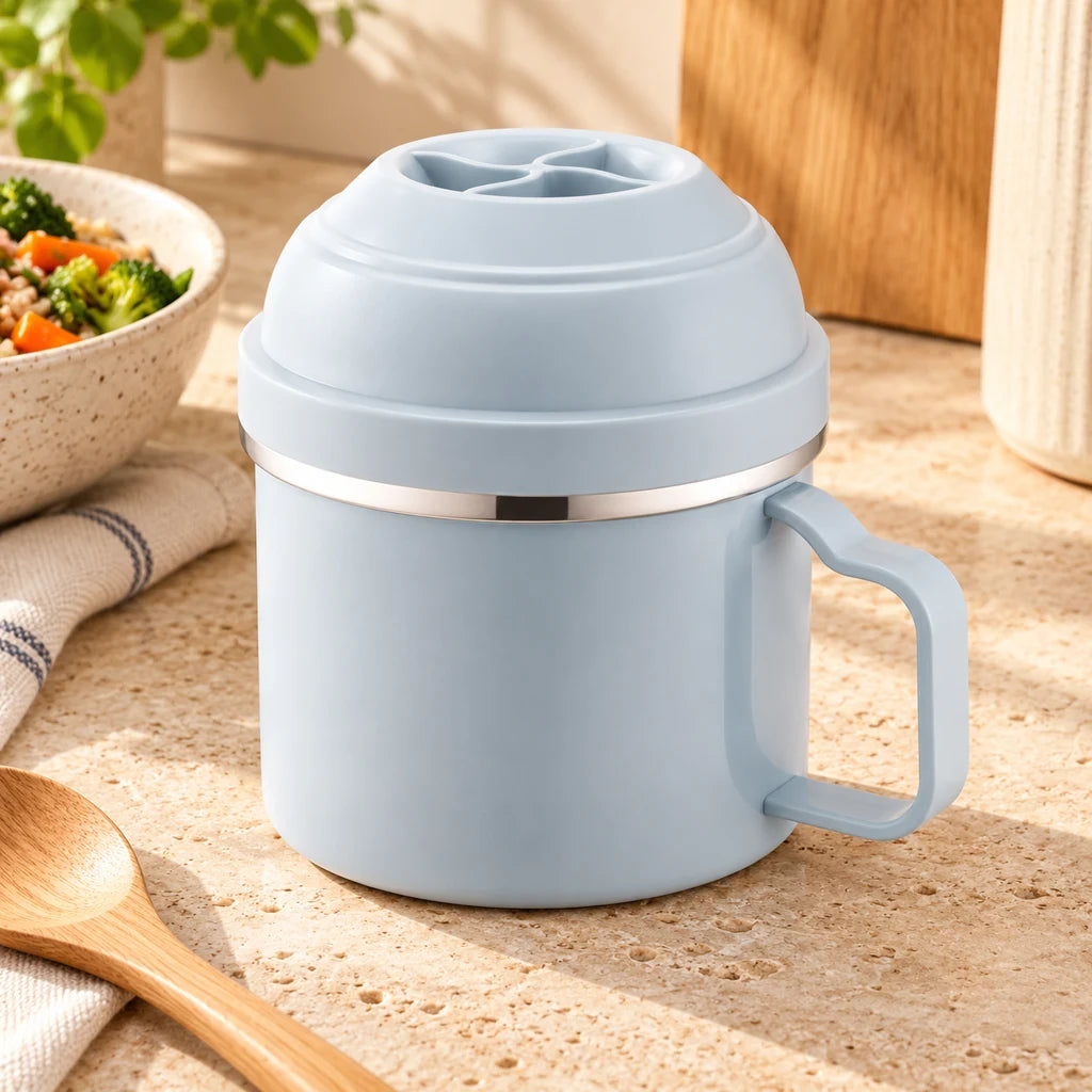 Blue Round Lunch Box 1300ml