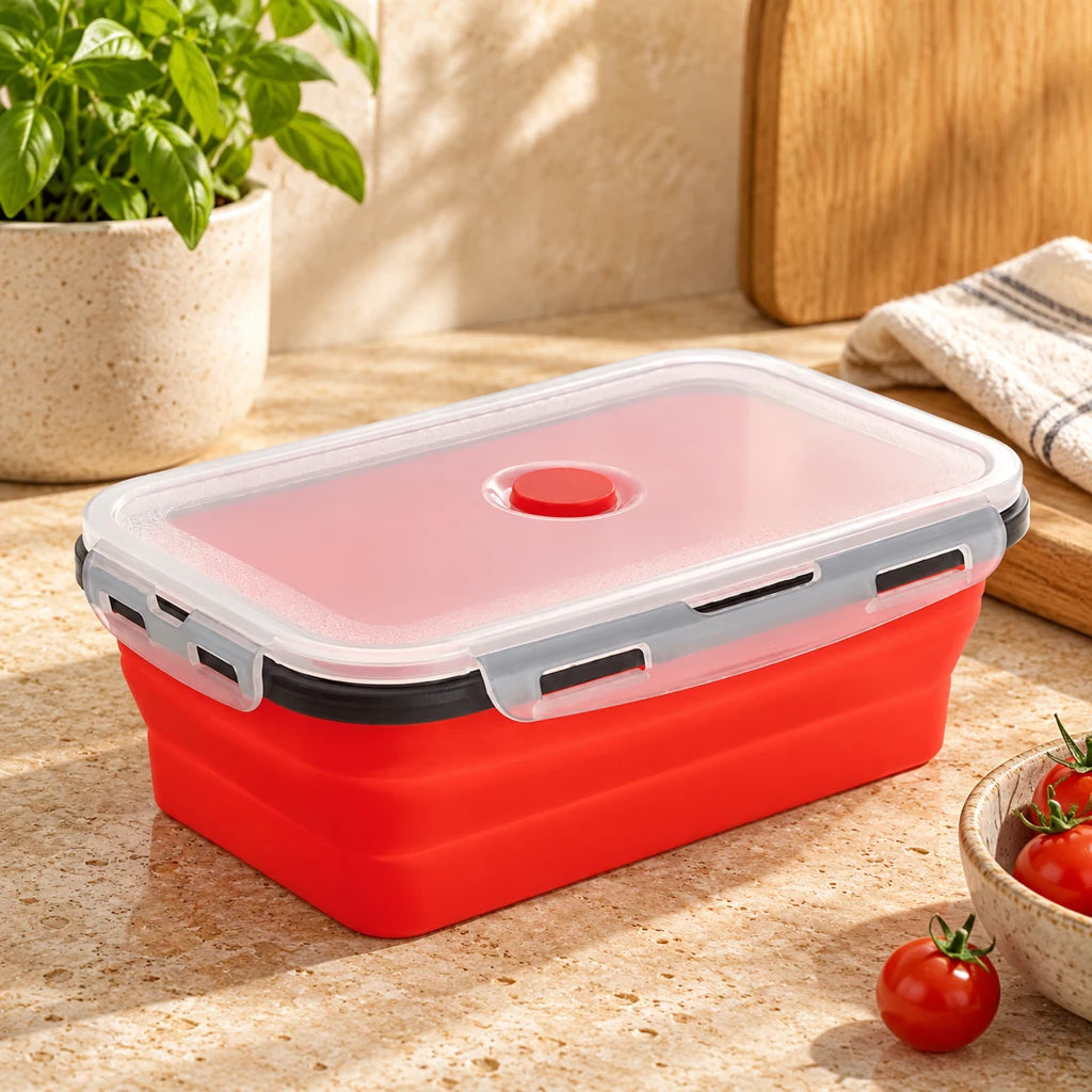 800ml Foldable Silicone Lunch Box