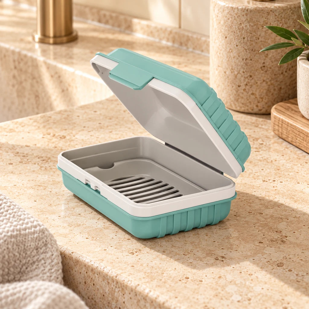 Blue Plastic Travel Cover Case