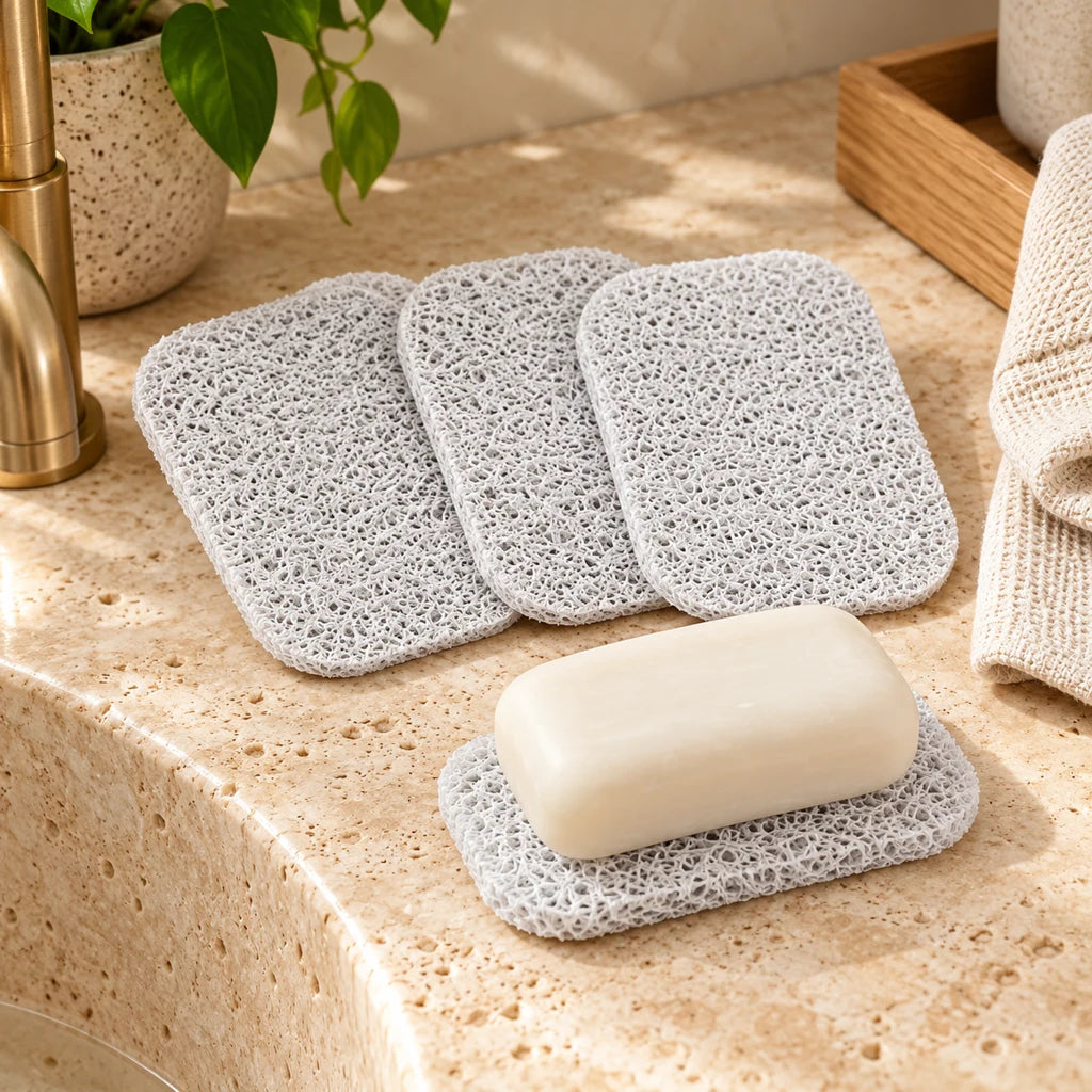 Soap Saver Draining Tray Non-Slip Self-Draining