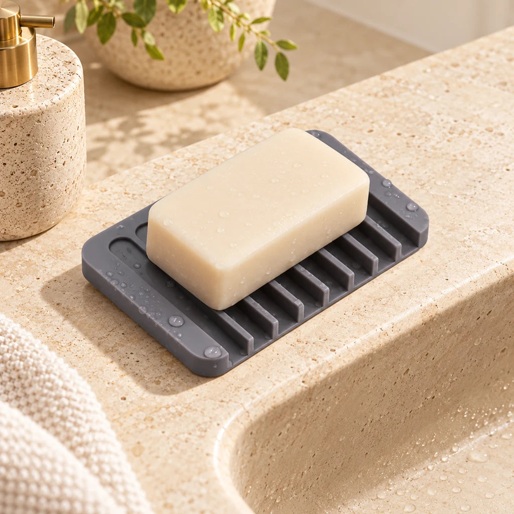 Practical stainless steel soap dish