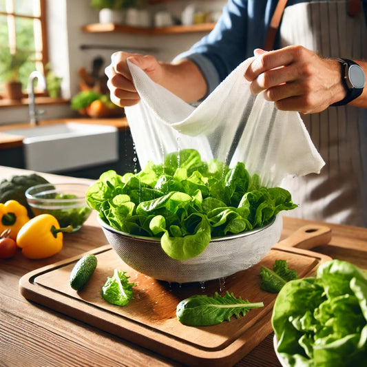 Comment essorer une salade sans essoreuse ?