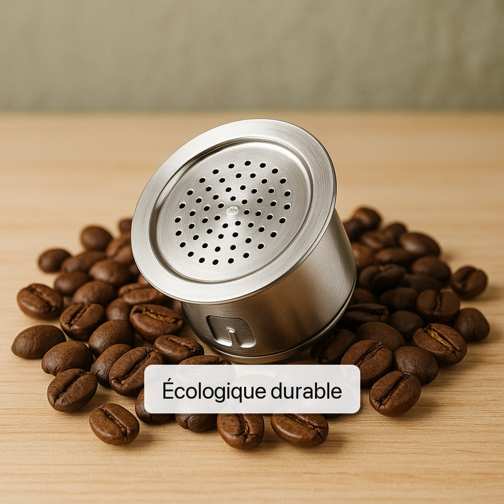 Capsules café réutilisables Nespresso acier inoxydable filtre
