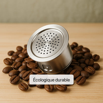 Capsules café réutilisables Nespresso acier inoxydable filtre