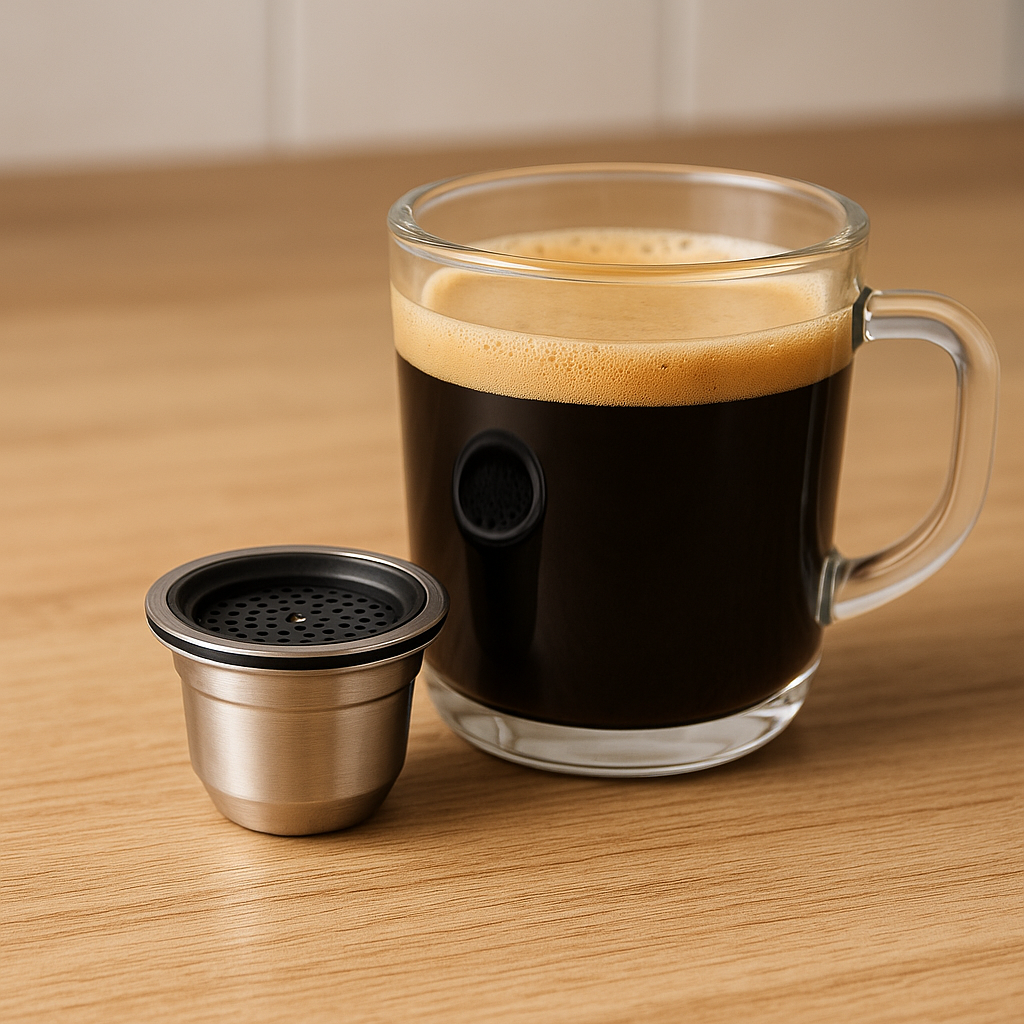 Capsules café réutilisables Nespresso acier inoxydable filtre