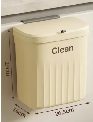 Poubelle compost pour cuisine  - Murale Inox Suspendue