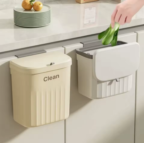 Poubelle compost pour cuisine  - Murale Inox Suspendue