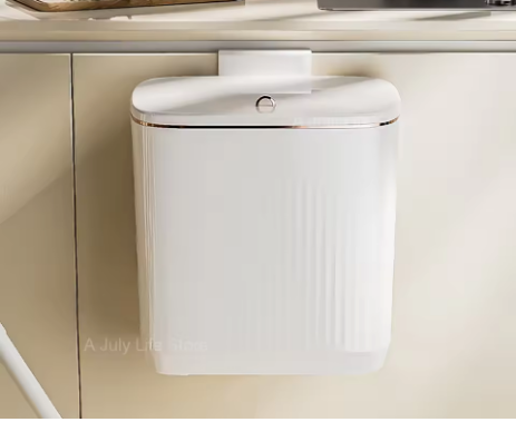 Poubelle Murale Inox Couvercle 12L