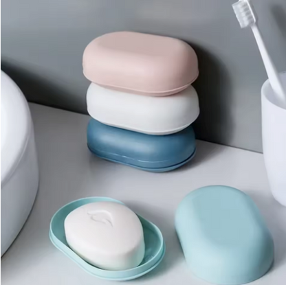 Boîte Savon Plastique Couvercle Portable