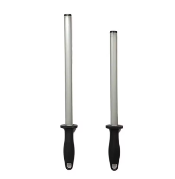 Bâton d'Affûtage Diamant Double Face – 10/12 Pouces – Acier et Poignée Ergonomique