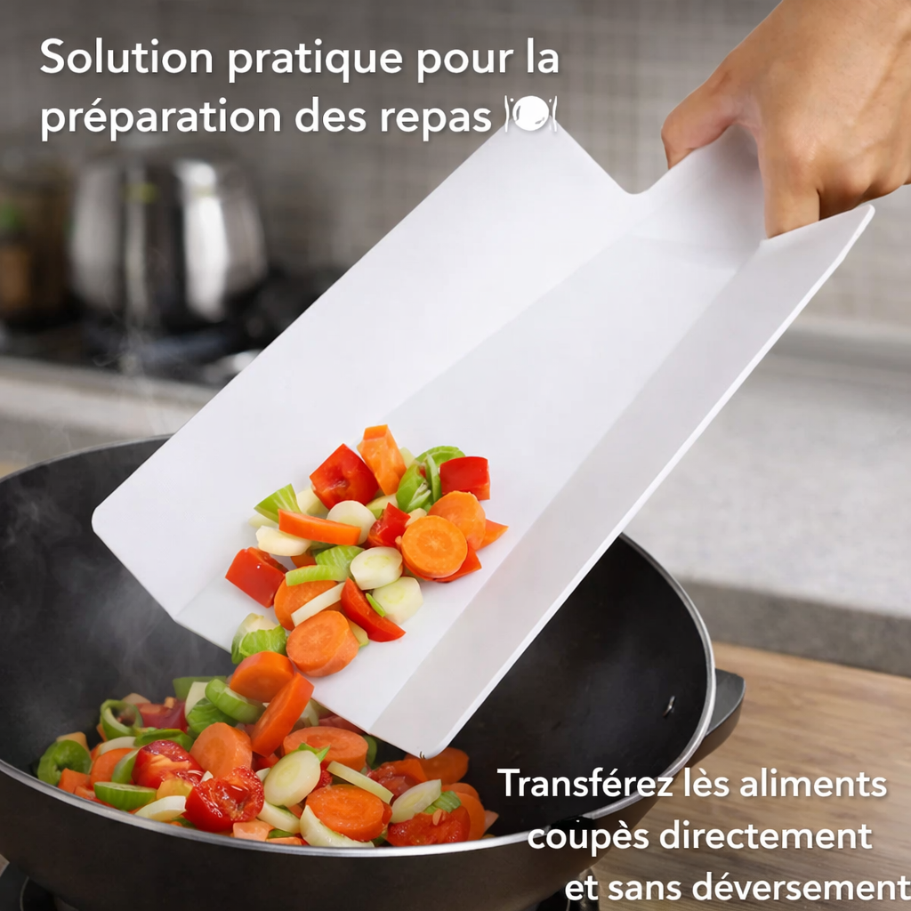 Planche à découper pliable en plastique