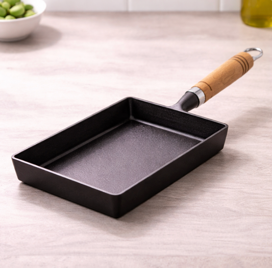 Poêle rectangulaire japonaise en fonte Antiarina1