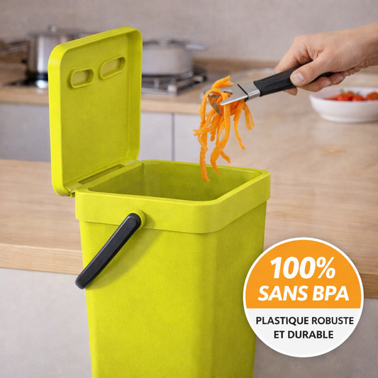 Poubelle Cuisine Inox Compact Hermétique