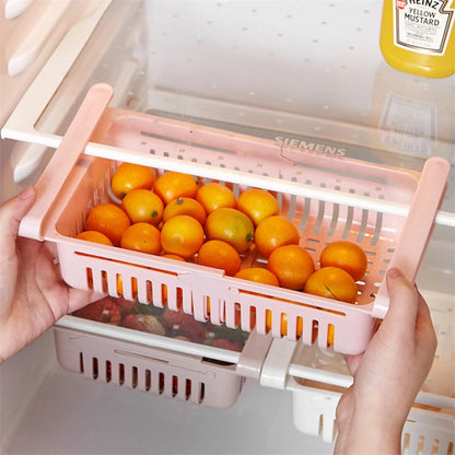 Panier de rangement coulissant pour réfrigérateur
