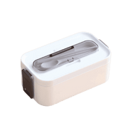 bento plastique compatible micro ondes 1 etage blanche