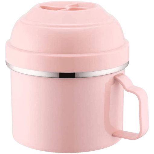 boite a lunch ronde 1300ml rose