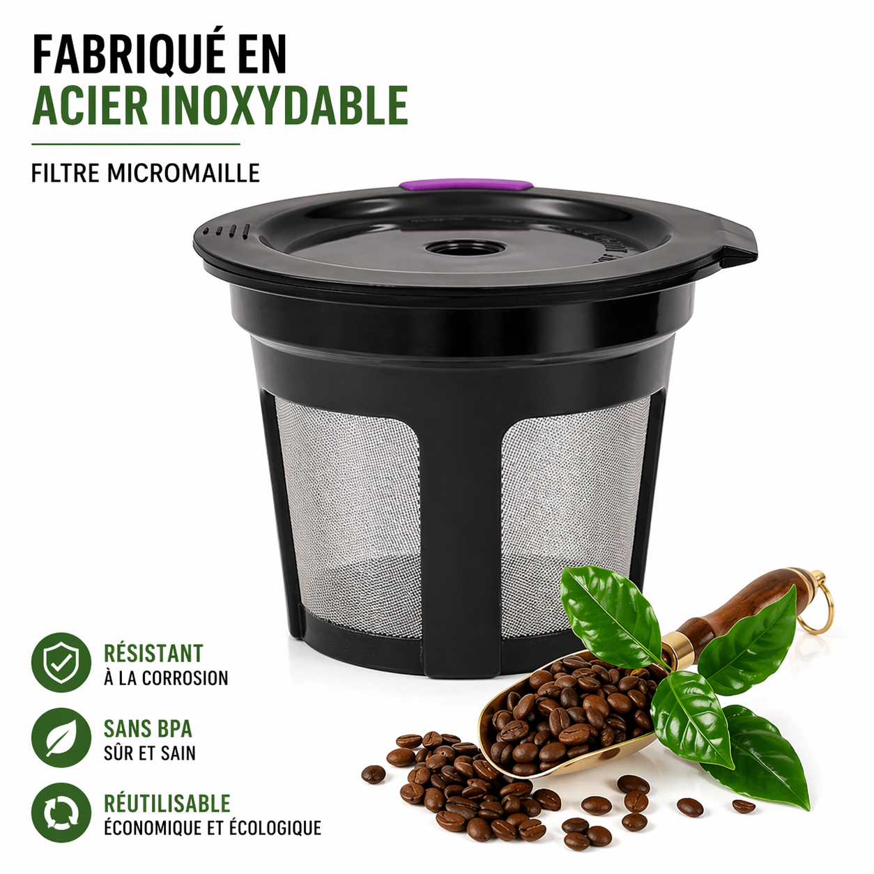 Capsules Café Keurig Réutilisables pour Tasse