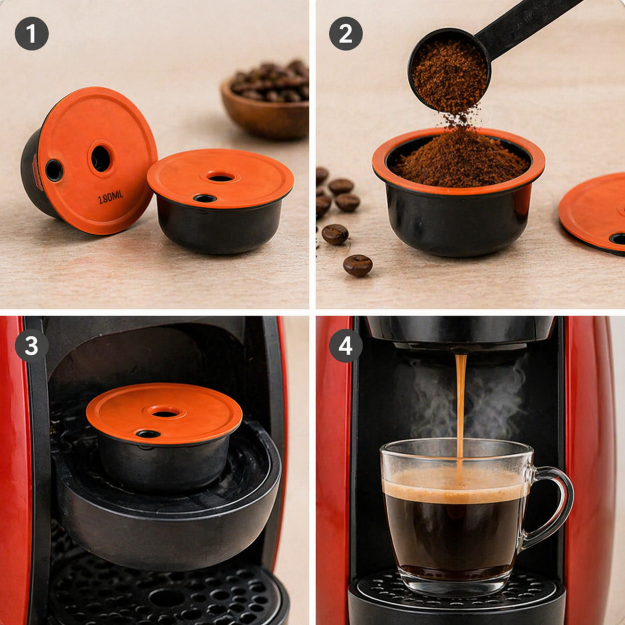 Capsules Réutilisables pour Tassimo