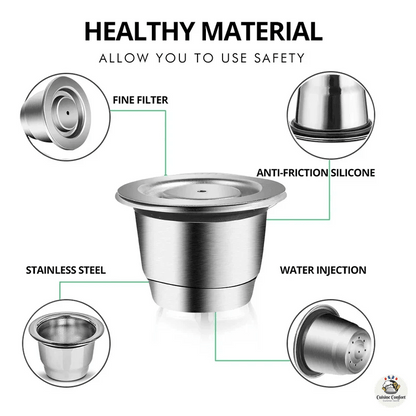 capsules reutilisables nespresso acier inoxydable rechargeables image 3