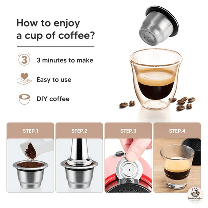 capsules reutilisables nespresso acier inoxydable rechargeables image 5