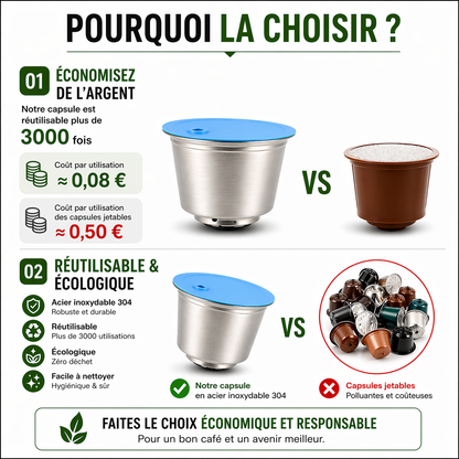 Capsule café Dolce Gusto réutilisable - acier inoxydable