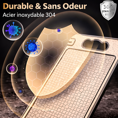 Planche inox double face antidérapante