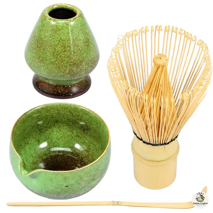 ensemble matcha traditionnel en bambou 4 pieces image 1