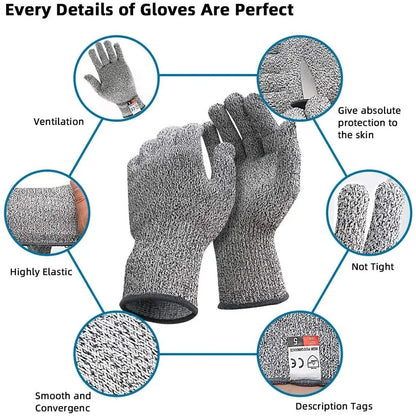 Gants anti-coupure cuisine niveau 5 - Cuisine Confort image 4