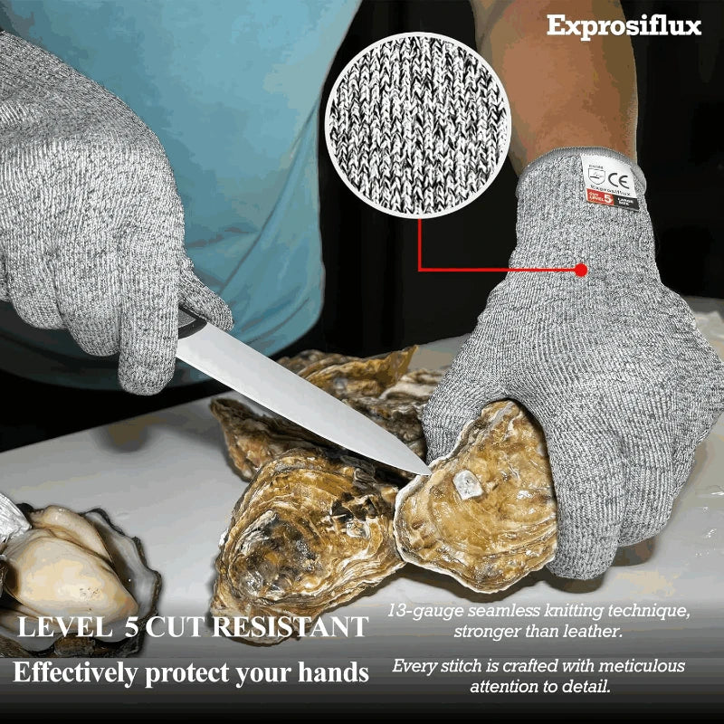 Gants anti-coupure cuisine niveau 5 HPPE - Cuisine Confort image 2