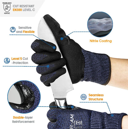 Gants de cuisine anti-coupure niveau 3 - Cuisine Confort image 2