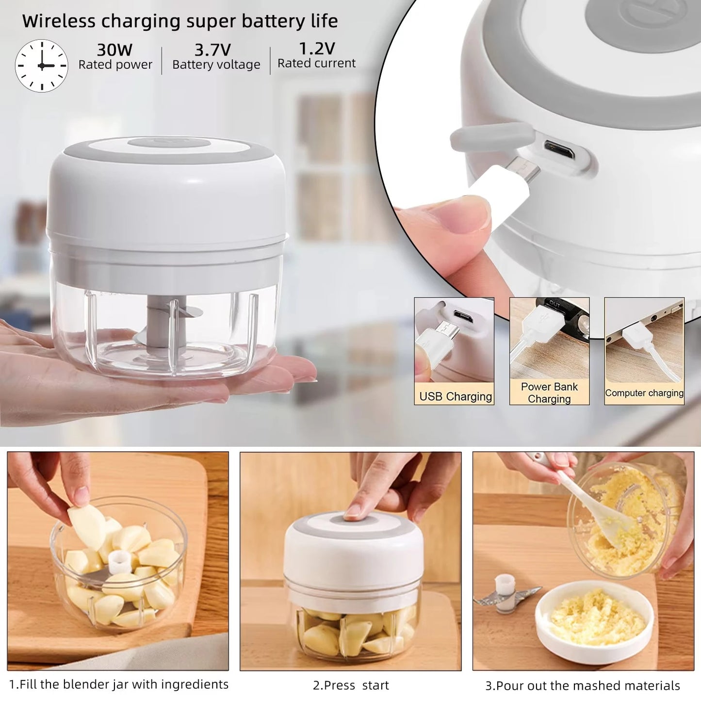 hachoir-viande-electrique-250ml-hachoirs-presse image 4