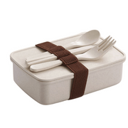 lunch box bento bambou beige avec couverts 1