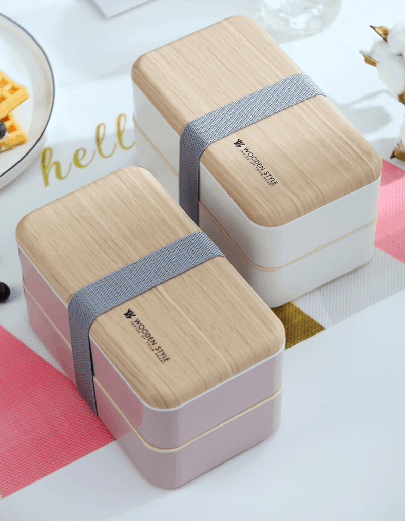 lunch box bento compartimentee multi etage style bois 10