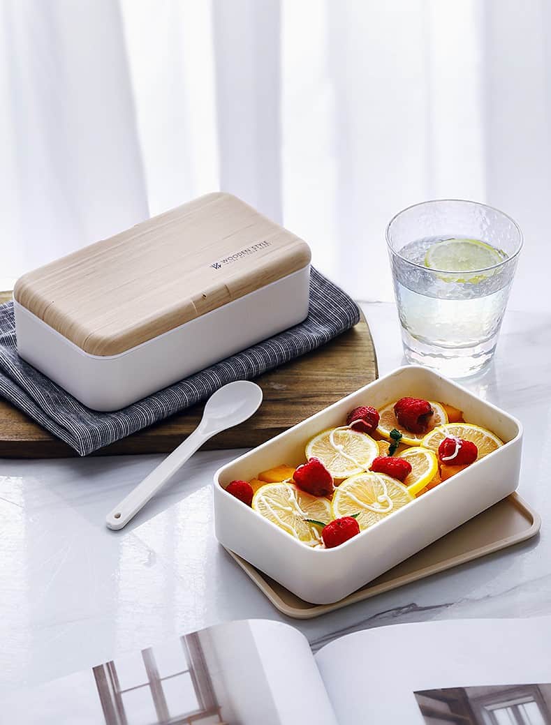 lunch box bento compartimentee multi etage style bois 15