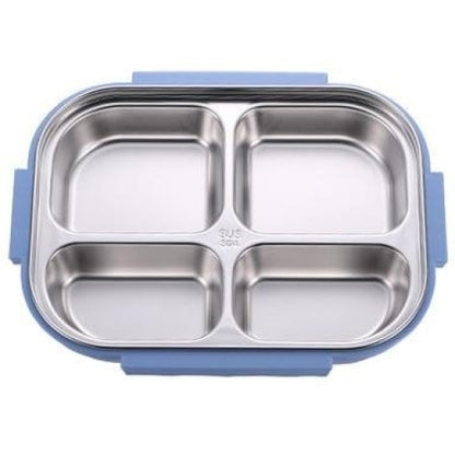 lunch box bento isotherme inox compartimentee bleue 1