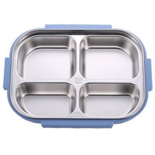 lunch box bento isotherme inox compartimentee bleue 1