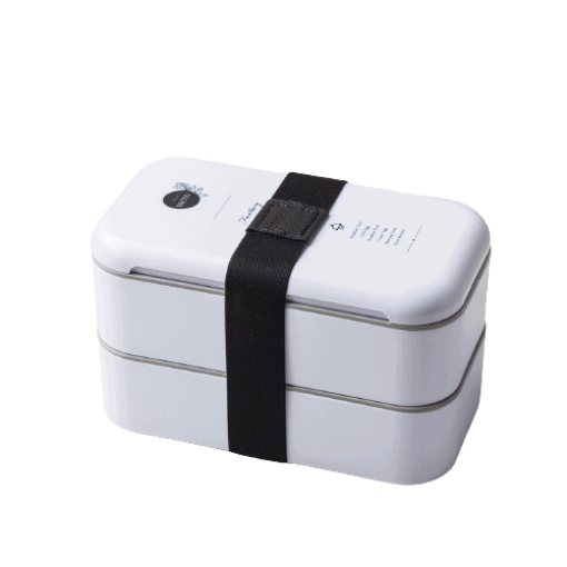 lunch box bento plastique isotherme multi etage blanc 1