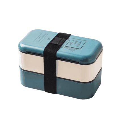 lunch box bento plastique isotherme multi etage bleue 1