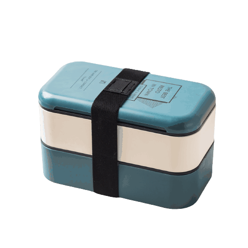 lunch box bento plastique isotherme multi etage bleue 1